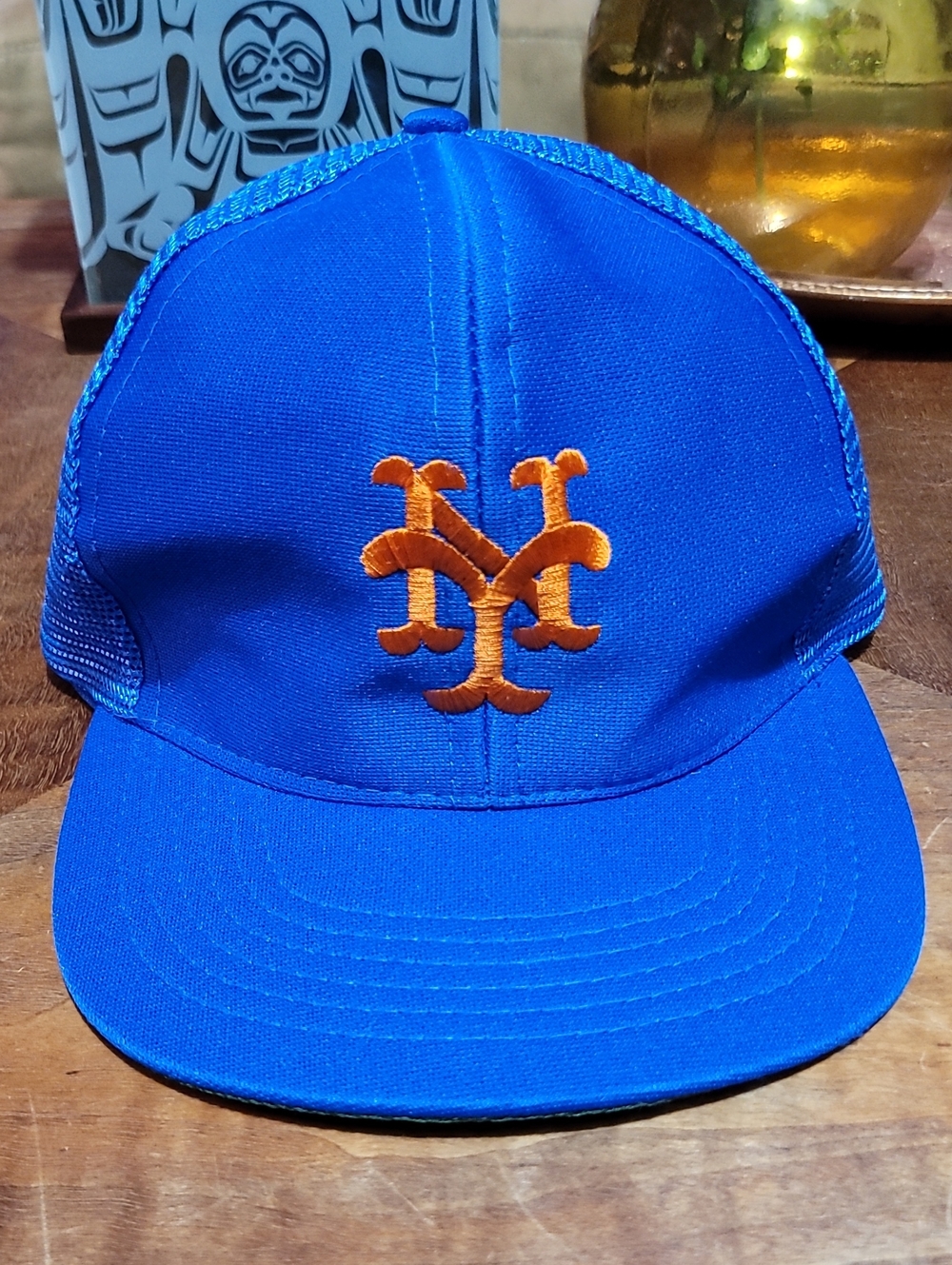 Vintage. 80s/90s. New York Mets. Embroidered. Trucker Mesh Snapback.